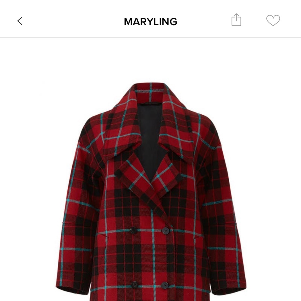 Designer wool trench coat